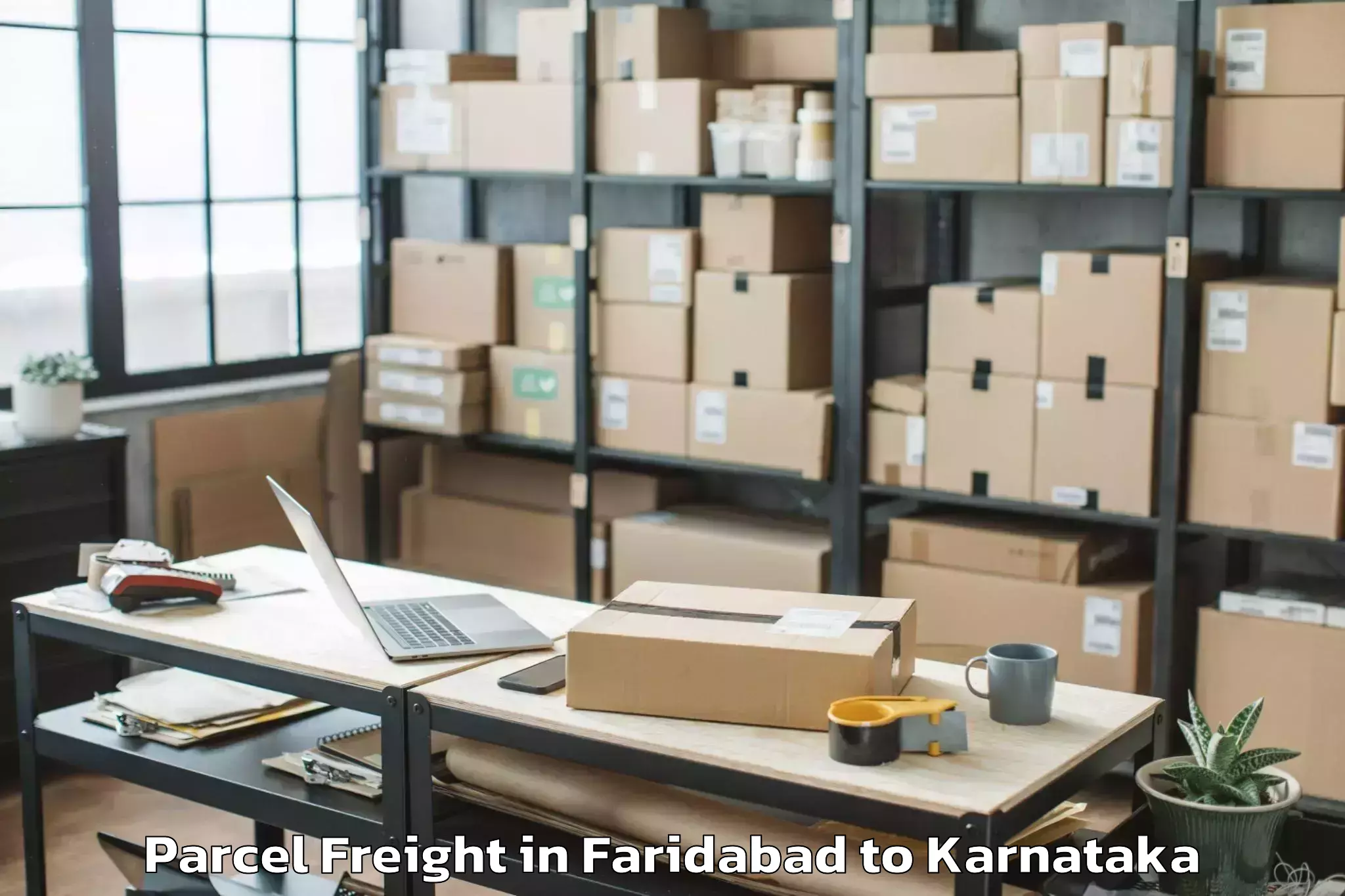 Book Faridabad to Jain University Bangalore Parcel Freight Online